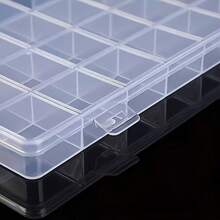 60‑Grid Premium Clear Plastic Lidded Storage Box, Heavy‑Duty Multi‑Compartment Desktop Organizer With Secure Snap Closure, Versatile Rectangular Container For Jewelry, Beads, Hardware, Craft Supplies & Small Office Accessories - A - View 10