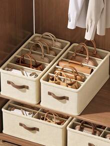 Space-Saving Wardrobe Handbag Storage Box, Can Store Dresses, Pants, Underwear, Accessories, Stationery, Documents And Miscellaneous Items, Suitable For Wardrobe, Dorm, Back To School And Travel, Protects Bags, Suitable For Women's Halloween Use - View 7