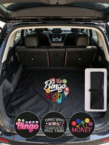 Colorful Trunk Mat, BINGO Print, Cushion Cloth For Folding Car Trunk, Waterproof And Dirt Resistant Car Trunk Mat, Interior Protection Trunk Mat Specially Designed For Vehicles, For Chauffeur Cars, Multi-Functional Mat, Ideal Housewarming Gift Or Car Accessory For Loved Ones, Picnic Mat, Essential For Home And Daily Travel - A - View 1