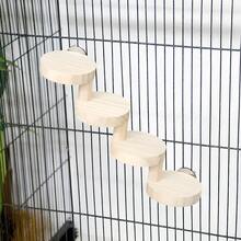 Hamster Parrot Step-By-Step Climbing Ladder Toy, Wooden Stairs, Round Wooden Ladder, Cage Decoration, Bird Cage Accessories, Parrot Toy, Multiple Sizes Available - Multiple Styles - View 10