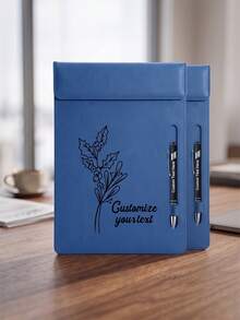 [Custom] A4/A5/A6/A7 Leather Clipboard Set | Customizable Name + Multiple Colors | Hard Clipboard + Loose-Leaf Binder + File Folder | Suitable For Office Meetings, File Organization, Back To School, Exam Storage | Personalized Gift, For Teacher - Leather Folder (multi-color) - View 33