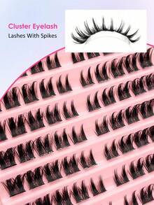 D-Curl Anime Style Fluffy False Eyelashes, 8-16mm Individual Lash Extension Set, Suitable For Makeup - D - View 2