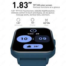 LIGE Smart Watch (Unisex): Pedometer, Waterproof Sports & Fitness Functions, Heart Rate/Blood Pressure/Sleep Monitoring, Alarm, Message Notification, Weather Display, Camera Control, Sedentary Reminder; Compatible With Android And IOS Systems. - View 3