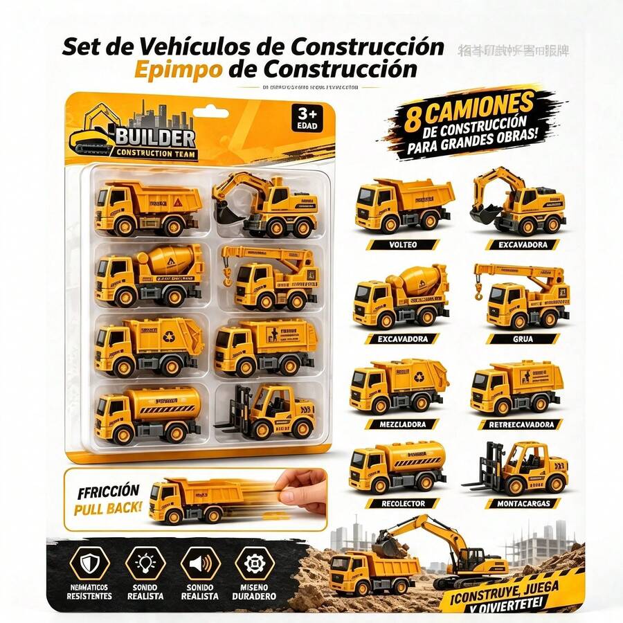 Kids Construction Vehicles - As Shown In the Figure - View 1