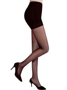 1/3/6pcs Women's Solid Black Leggings, Ultra-Thin Pantyhose High Waist Long Socks With Reinforced Toes - Recommended For 40-60kg Body Weight - Black - View 12