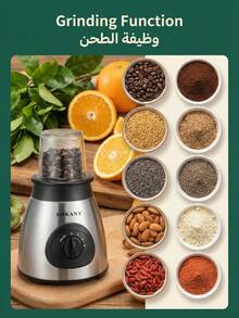 SOKANY Blender, Juicer, Bean Grinder, Coffee Grinder, Meat Grinder - View 3