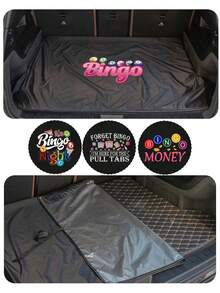 Colorful Trunk Mat, BINGO Print, Cushion Cloth For Folding Car Trunk, Waterproof And Dirt Resistant Car Trunk Mat, Interior Protection Trunk Mat Specially Designed For Vehicles, For Chauffeur Cars, Multi-Functional Mat, Ideal Housewarming Gift Or Car Accessory For Loved Ones, Picnic Mat, Essential For Home And Daily Travel - A - View 5