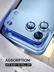 1件裝 - 相機鏡頭保護膜，適用於 iPhone 18 Pro Max / 18 Pro (冰川藍)，金屬鏡頭蓋配 9H 鋼化玻璃保護膜；強黏性；相容手機殼；適用於 6.9 吋機型 - 淺藍色 - 查看 4