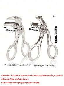 2/1pc Professional Eyelash Curler And Wide Angle Shaping Tool - Non-Slip Handle, Wide Angle Design For Long-Lasting Curl, Accurate Eyelash Curling Rod, Suitable For Home Or Salon Use - Makeup Essential, Ergonomic Beauty Tool, Easy To Operate, Perfect For Beginners, Durable Beauty Accessory, Eyelash Curling Tool, Eyelash Curler - Multicolor - View 7