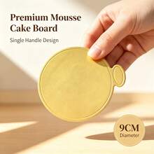 50/100pcs Gold Mini Cardboard Cake Bases, Gold Paper Cupcake Trays ...