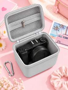 Tas Kamera Digital, Tas Penyimpanan Kamera Hard Shell EVA Portabel, Tas Pelindung Tahan Air, Tahan Guncangan, dan Tahan Debu untuk Kamera Digital Kompak & Fotografi Perjalanan - View 9
