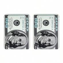 50/25pcs US Dollar Print Storage Bags, Self-Sealing Zipper Bags, Reusable Mylar Bags, Odor-Proof, Waterproof, Self-Sealing, Suitable For Theme Party Gift Packaging, Storage, Gift Storage, Photo Props And More - $100 7*9cm - View 2
