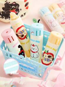 3pcs Rotating Refillable Dot Glue Tape Set, Double-Sided Adhesive Rollers For Ages 3+, Kindergarten, Elementary Kids, DIY Crafts & School Supplies - Multicolor - View 4
