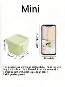 1/2/3/4/5/6/9pcs Mini Food Storage Containers, Transparent Mini Containers With Lids, Sealed Food Storage Boxes, Kitchen Lunch Boxes And Refrigerator Sealed Containers, Multi-Functional Seasoning Boxes, Kitchen Supplies And School Supplies, Back To School Essentials - Multicolor - View 3