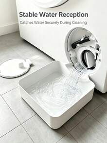 2pcs/Set Universal Washing Machine Water Collection Tray With Guide Plate, Front-Loading Washing Machine Drain Overflow Catch Basin, Leak-Proof Water Collection Box, Suitable For Washing Machine Drainage Storage, Effectively Prevents Laundry Room Floor Overflow, Applicable For Bathroom, Home, Travel, Bathroom Accessories, Bathroom Decor Accessories, Cleaning Supplies, Halloween, Christmas, Graduation Season And Other Occasions, Bathroom Storage, Laundry Basket, Under Sink Storage Space, Kitchen Storage Organizer Rack - Multicolor - View 1