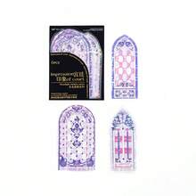 Moonlight Window Series PET 3D Holographic Sticker Pack, Vintage Window Ice Crystal Scrapbooking Material Stickers, DIY Decorative Stickers - Multicolor - View 11