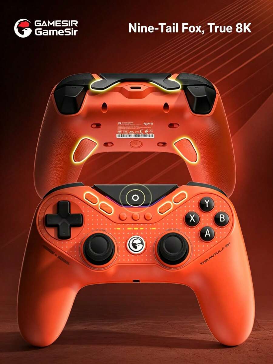 GAMESIR Nine-Tailed Fox 8K Symmetric Wired Gaming Controller, 8000Hz Polling Rate, FPS, Switch, PC, Steam, Zero Latency - View 1