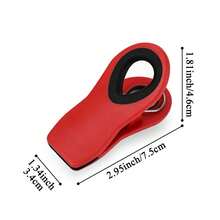 8pcs Magnetic Chip Clips, Multicolor Reusable Sealing Bag Clips, Food Storage, Sewing Fabric Clothing Photo Clips - Random Color - 8pcs - View 3