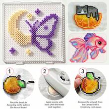 1000+Pcs Perler Bead Kit, Morandi Color Tone P Series Refill, Birthday, Graduation Season, Back To School, Valentine's Day, Halloween Party Birthday Gift, Multi-Color 2.6mm Perler Bead Bulk Refill Kit - 2.6mm Puzzle Beads - View 4