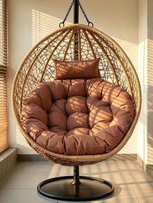 Modern Nordic Style Rocking Chair Cushion/Hanging Chair Cushion/Swing Cushion - UV Resistant, Comfortable Fabric, Multiple Colors Available, Suitable For Various Scenes, Machine Washable Polyester With Zipper, Comfortable Outdoor Cushion (Chair Not Included), Garden Chair Cushion - A - View 30