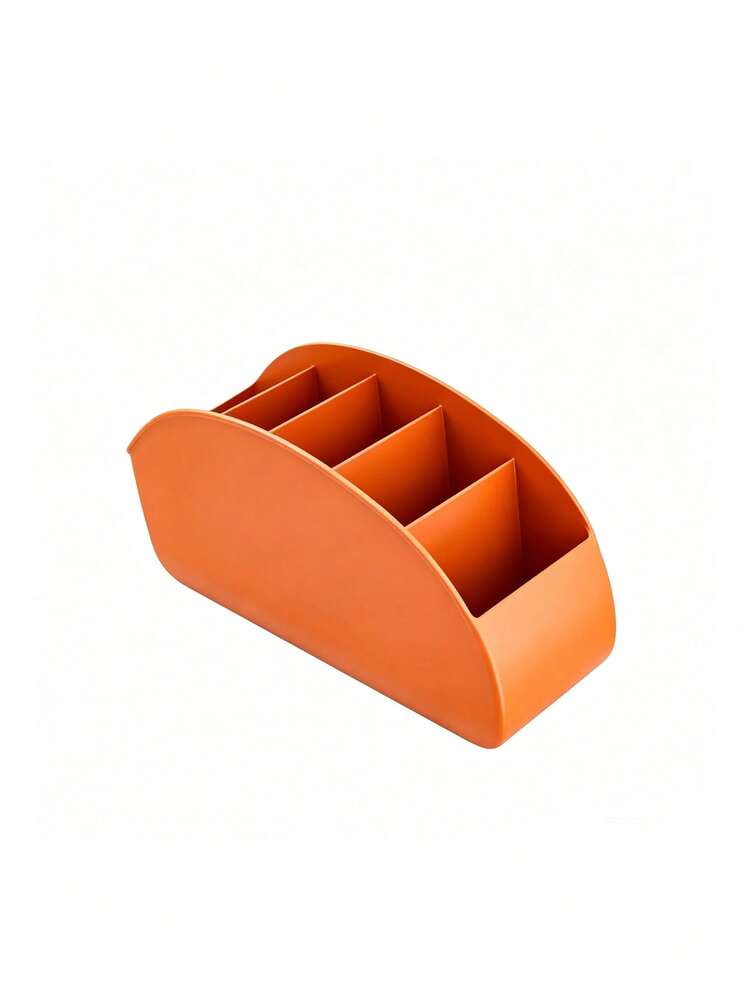 Multi-Compartment Remote Control Storage Box With 5 Dividers, TV Remote Holder, Multi-Function Desktop Organizer, Suitable For DVD, Blu-Ray, Media Player, Heater Controller And TV Remote, Stationery, Glasses, Cosmetics And Small Items Storage, Space-Saving Bedside Table Organizer - Multicolor - View 15
