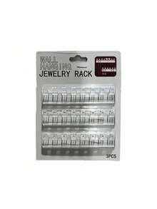 1Pack Wall-Mounted Transparent Acrylic Keychains Organizer Hooks -Plastic Wall-Hanging Hooks Suitable For Keychains - Space-Saving Storage - Multicolor - View 6