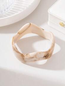 1pc Vintage Design Geometric Asymmetric Wavy Bracelet, Women's Jewelry, High-End Elegant Jewelry Gift - Wave - View 7