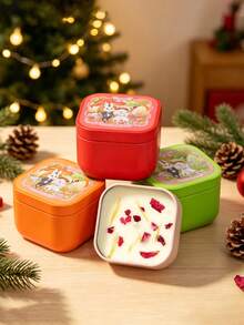 Tulip Cute Rabbit Tin Can Aromatherapy Candle Indoor Smokeless High Beauty Birthday Gift Companion Gift Interior Set Gift(Without Flowers) - Multi Scents - View 1