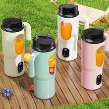 LED Display Blender, USB Rechargeable Portable Milkshake Blender - Small Fresh Juice Blender, Provides Instant Nutrition. Battery: 1300mAh - Multicolor - View 1
