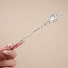 1/3pcs Women's Moonstone Star Hair Stick, Modern Minimalist Chinese Style Moon Hair Pin, Premium Feel Updo Hair Stick, Unique Head Accessory Suitable For Daily Wear - Multicolor - View 6