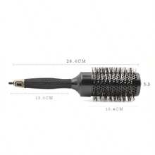 Round Brush Black Heat Conduction Hairbrush Comb For Home Salon Hair Design For Man Woman Blow Drying Curling - Black - View 9