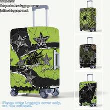 1PC / Flat Print Design / Luggage Cover (Only Luggage Cover, Not Including Luggage) / Suitable For 20 To 28 Inch Luggage / Made Of Thickened Fabric / Essential Accessory For Your Travel And Checked Luggage. - Multicolor - View 2