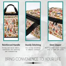 Multi-Size Options, Fun Cartoon Print Foldable Storage Box With Zipper Handle, Upgraded Fabric Large Capacity Storage Bin, Suitable For Wardrobe, Dorm, Under-Bed Storage, Organizing Clothes, Bedding, Toys, Miscellaneous Items, Home Moving And Organization - Multi-color - View 10