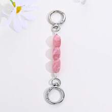 Bag Accessories Bag Extension Chain Beaded Bag Chain One Shoulder Crossbody Strap Modification Extension Replacement Chain - Pink - View 3