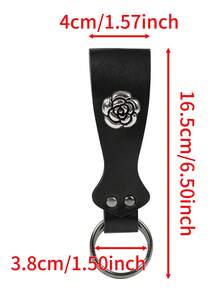 1pc PU Leather Double Ring Rose Skirt Clip For Renaissance Medieval Viking Belts For Renaissance Faire LARP Cosplay Costumes Halloween - ZSJ - View 8