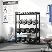 3 Tier Dumbbell Rack, Weight Rack For Home Gym - Multicolor - View 7