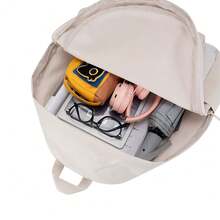 Adidas Sportswear Unisex Backpack Student Commuter Versatile Lightweight Sports Series Daily Travel Fabric Backpack Couple Style - Light Brown - View 5