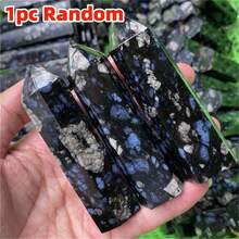CrystalHola قطعة واحدة من عمود حجر الوميض الأزرق - هدية مثالية لديكور المنزل، عيد الميلاد، عيد الحب، أو هالوين. - متعدد الألوان - مشاهدة 10