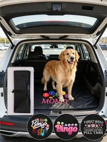 Colorful Trunk Mat, BINGO Print, Cushion Cloth For Folding Car Trunk, Waterproof And Dirt Resistant Car Trunk Mat, Interior Protection Trunk Mat Specially Designed For Vehicles, For Chauffeur Cars, Multi-Functional Pad, Ideal Housewarming Gift Or Car Accessory For Loved Ones, Picnic Mat, Essential For Home And Daily Travel - A - View 6