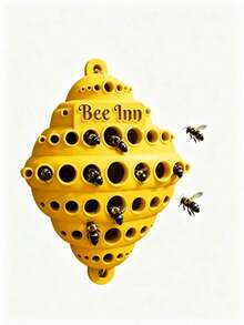 1PC 3D Printed Bee House Wall-Mounted Outdoor Suitable For Bees & Butterflies - Plastic Honeycomb Insect Habitat With Multi-Chamber Nest Box & Insect Tubes, Compact Suitable For Gardens, Balconies, Rooftops, Small Space Pollinator Shelter - Multicolor - View 10