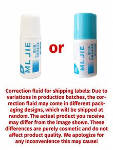 1pc Thermal Paper Eraser Liquid, Thermal Paper Correction Fluid, Express Waybill Eraser Liquid, Logistics Label Eraser Liquid, Express Waybill Personal Information Eraser, Address Information Cover, Portable, Suitable For Home And Office - A - View 6
