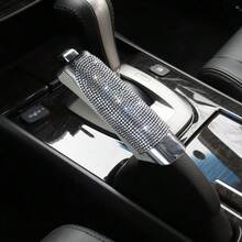1 Set Penutup Rem Tangan dan Penutup Tuas Persneling Mobil, Dekorasi Kristal Berlian Imitasi, Aksesori Interior Mobil, Cocok untuk Wanita, Aksesori Mobil (Perhatikan Ukuran, Tidak Cocok untuk Semua Model) - Penutup rem tangan bertabur berlian - View 7