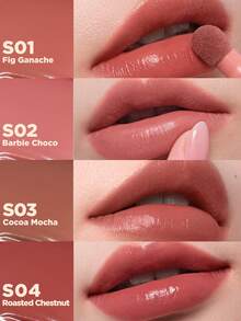 Son kem satin JUDYDOLL dạng bùn lì, đa năng, che rãnh môi, nhẹ môi, lên màu đậm, trang điểm - S03 Cacao Mocha - Xem 8