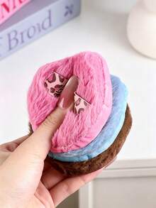 Flocked Makeup Puff, Comfortable, For Touch-Ups And Setting, Compatible With Loose Powder And Other Powder-Based Cosmetics, Makeup Sponge Puff - Multicolor - View 6