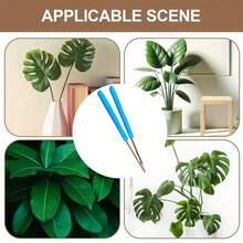 1pc Handheld Soft Bristle Leaf Cleaning Brush With Bamboo Handle - Perfect For Home, Garden And Outdoor Use - Minimalist - View 4