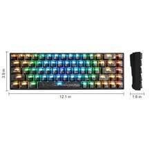 MageGee -BOX Wired Mechanical Keyboard, RGB Backlit, 60% 68 Keys, Mini Design, Translucent Keycaps, Red Switch Gaming Keyboard, Suitable For PC/Laptop/Gaming/Office/Gift - View 8