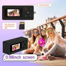 Mini Thumb Keychain Digital Camera 1080P HD Video Recorder 12MP Photo With 0.98 Inch Screen Portable Pocket Camera For Beginners With 32GB Card Compact Camera A Great Birthday Christmas Thanksgiving Gifts Portable Digital Camera - View 11