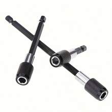 Hex Wrench Universal Adapter - Compatible With Various Drill Bits, Socket Wrenches And Hex Shank Tools; Equipped With Quick Change Chuck, Suitable For Electric Drills And Manual Screwdrivers. - Black - View 8