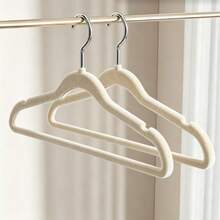 Premium Flocked Hanger, Non-Slip Thin Flocked Felt Hanger, Sturdy Heavy Duty Coat & Suit Hanger, Closet Storage Organizer 1pc - View 5