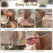 Palm Tree Root Protector, Palm Tree Root Winter Protection, Tree Root Frost Protection With Ground Nails, Winter Tree Root Frost Cover, Suitable For Outdoor Cold Weather Plants - A - View 4